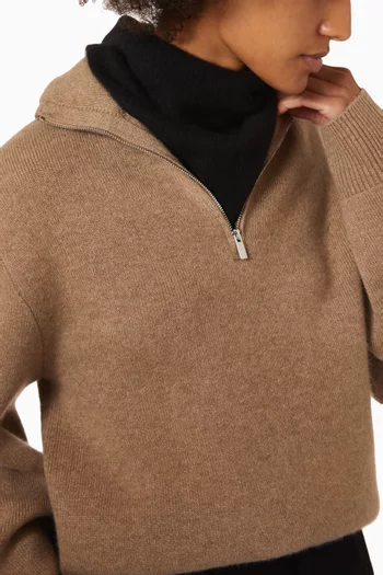 Bini Triangle Knit Scarf in Organic Cashmere