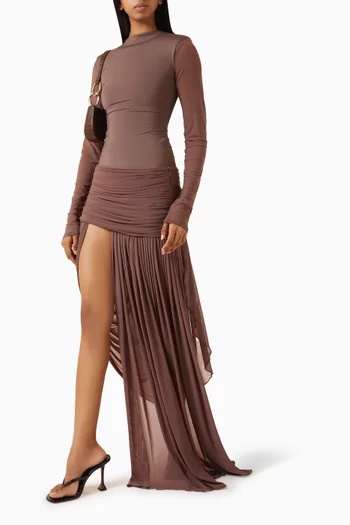 طقم كاربي بلوزة وتنورة طويلة
