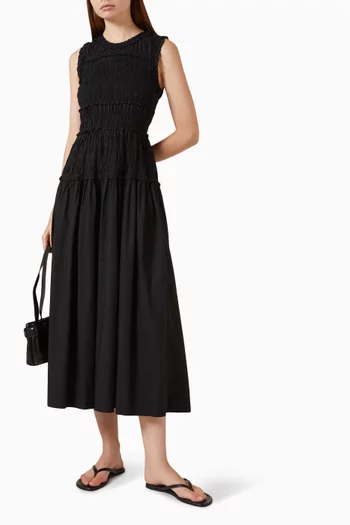 Mallory Smocked Dress in Organic-cotton