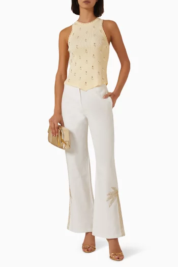 Malord Embellished Top in Mesh
