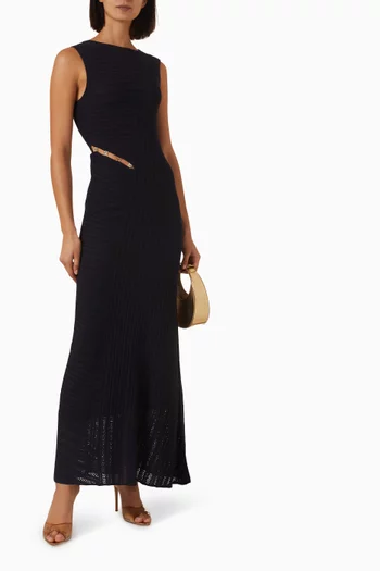 Embellished Knit Dress in Viscose Blend
