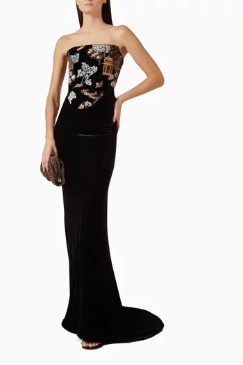 Isha Gown in Velvet