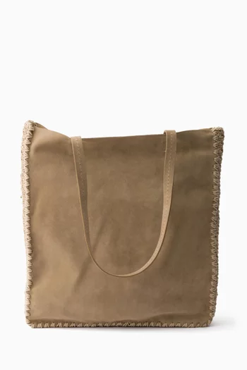 Large Tote Bag in Suede