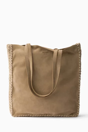 Large Tote Bag in Suede