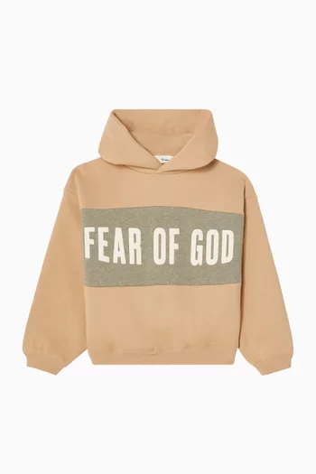 Cropped Panelled Hoodie