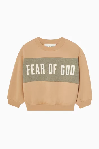 Cropped Panelled Sweatshirt