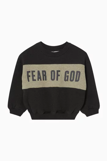 Cropped Panelled Sweatshirt