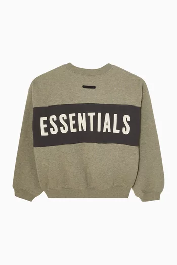 Cropped Panelled Sweatshirt