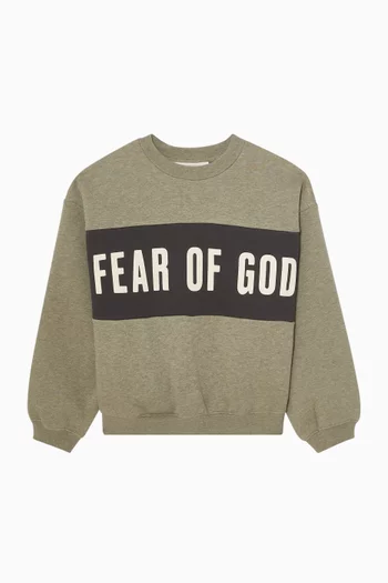 Cropped Panelled Sweatshirt