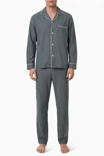 William Printed Long Pyjama Set in TENCEL™ Modal