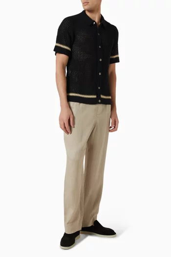 Benicio Shirt in Crochet-knit