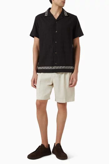 Vargon Embroidered Shirt in Cotton