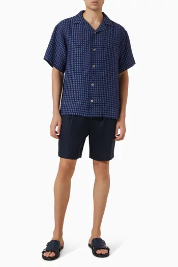 Rita Checked Shirt in Linen