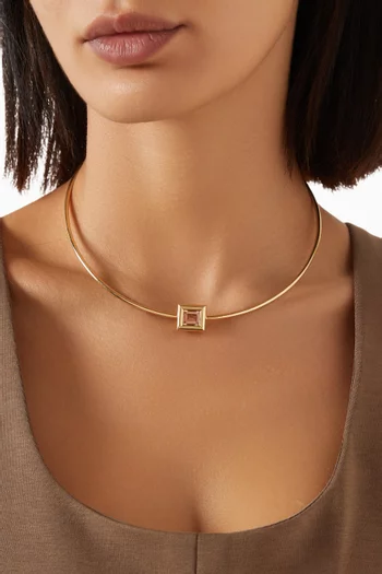 Choker Pendant Necklace in 18kt Yellow Gold