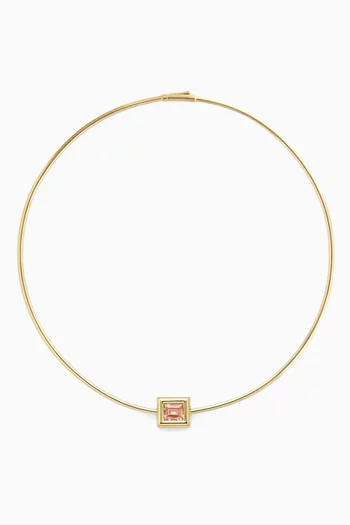 Choker Pendant Necklace in 18kt Yellow Gold