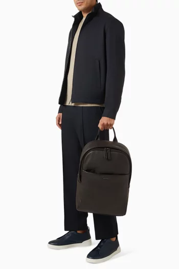 Zip Backpack in Secondskin Leather