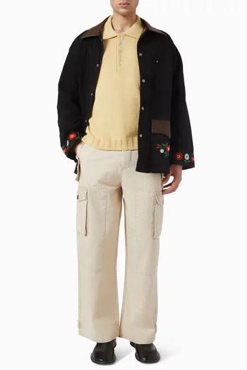 Polo Sweater in Knit