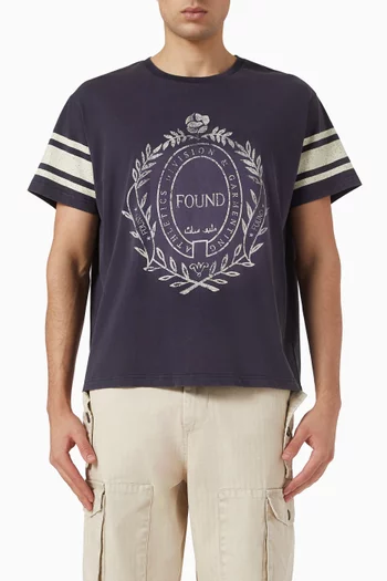 Collegiate Crest T-shirt in Cotton
