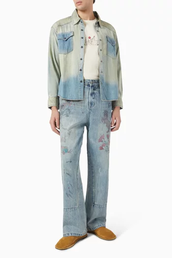 Found Logo Flower T-shirt in Cotton