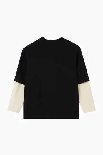 Bear-print T-shirt in Cotton Jersey