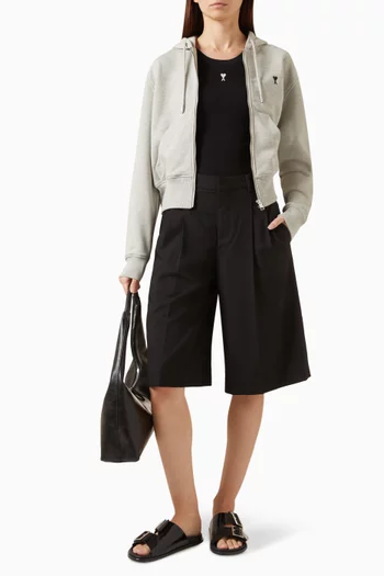 Ami de Coeur Zip-up Hoodie in Cotton