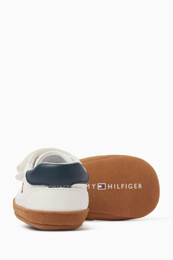 Double Velcro Sneakers in Leather