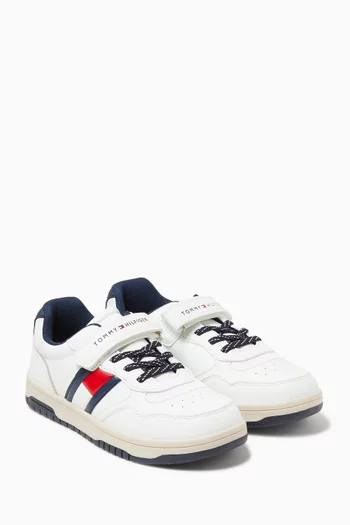 Low-cut Sneakers in Faux Leather