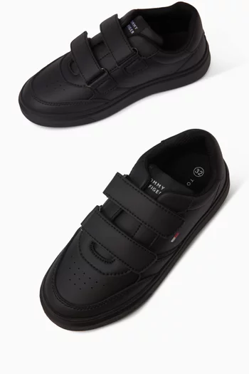 Velcro Sneakers in Faux Leather