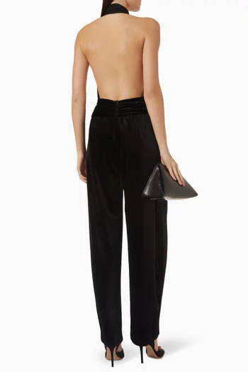 Astra Open-back Jumpsuit in Jersey