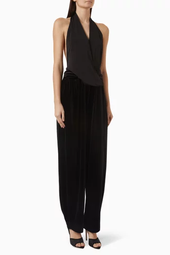 Astra Open-back Jumpsuit in Jersey