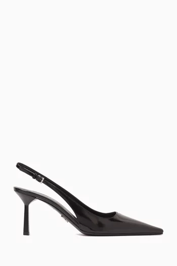 Slingback 75 Pumps in Brushed Leather