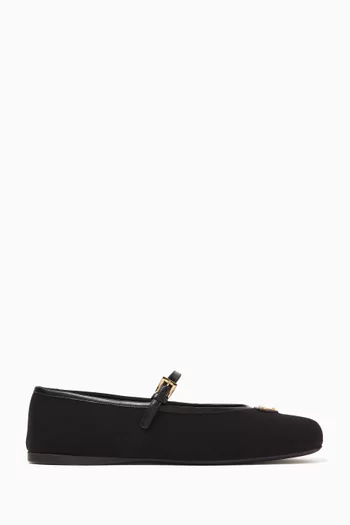 Ballet Flats in Fabric