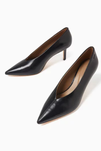 Pointed-toe 70 Pumps in Leather