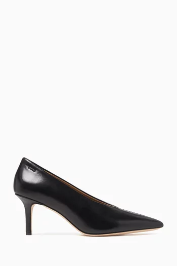 Pointed-toe 70 Pumps in Leather