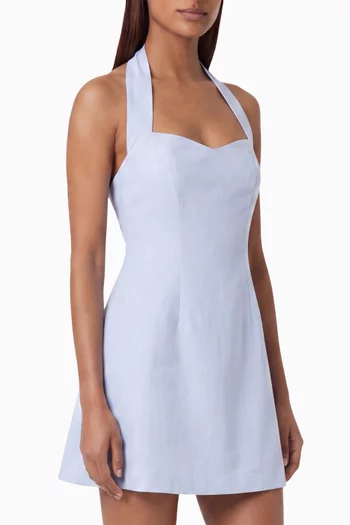 Pinstripe Mini Dress in Cotton