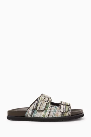 Emil Raschel Snake Shot Sandals