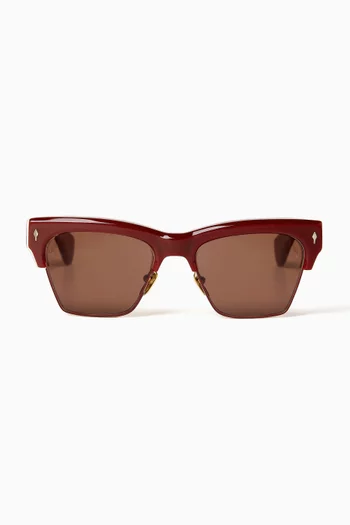 Bugsy D-frame Sunglasses in Acetate