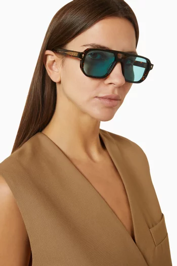 Evans Aviator Sunglasses in Acetate