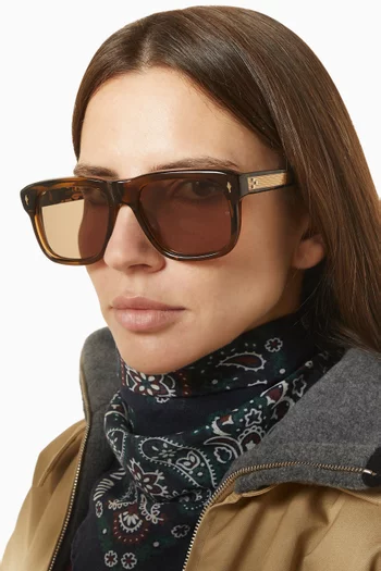 Yves Rectangule Sunglasses in Acetate