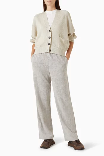 Flower Lace Sweatpants in Jersey