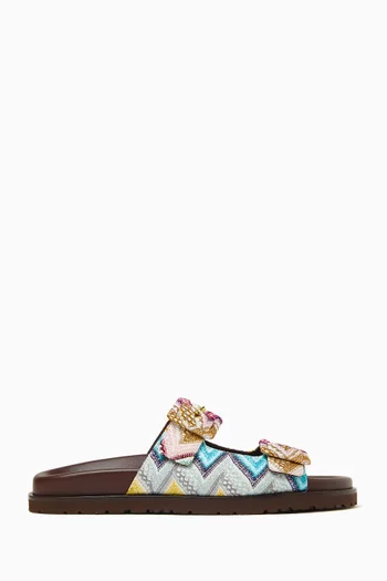 Clea Double-strap Slide Sandals