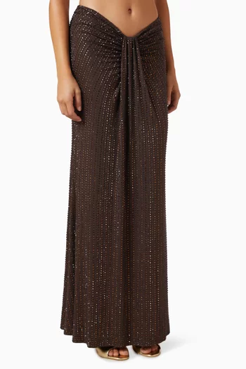 Rhinestone Maxi Skirt