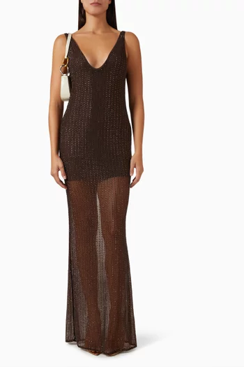 Malibu Rhinestone Maxi Dress