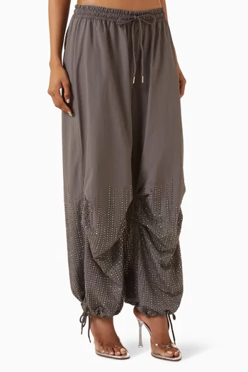 Malibu Crystal-embellished Cargo Pants