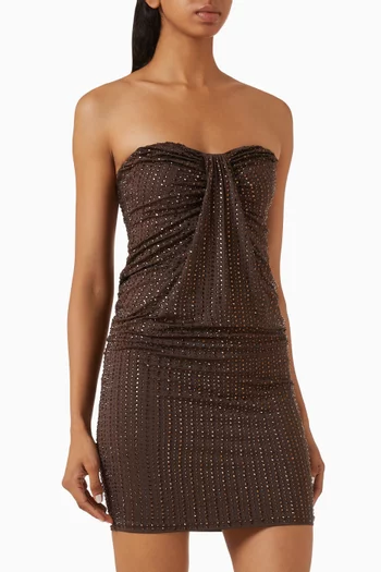 Malibu Crystal-embellished Mini Dress