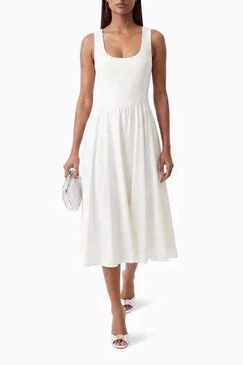 Scoopneck Midi Dress