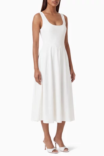 Scoopneck Midi Dress