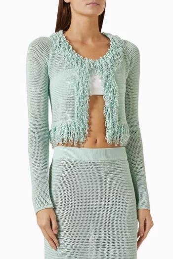 Knit Fringe Cardigan