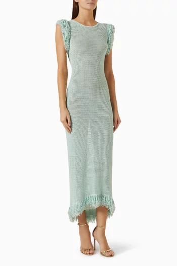 Knit Fringe Dress