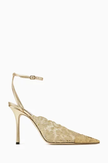 Faiz 100 Pumps in Lace
